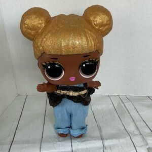 LOL Surprise Big Baby Queen Bee - 11" Large Baby Doll Gold Glitter Hair